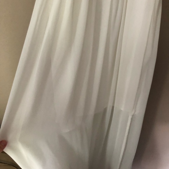 NWT Zara Off-White Long Grecian Dress Size Medium - Picture 7 of 7